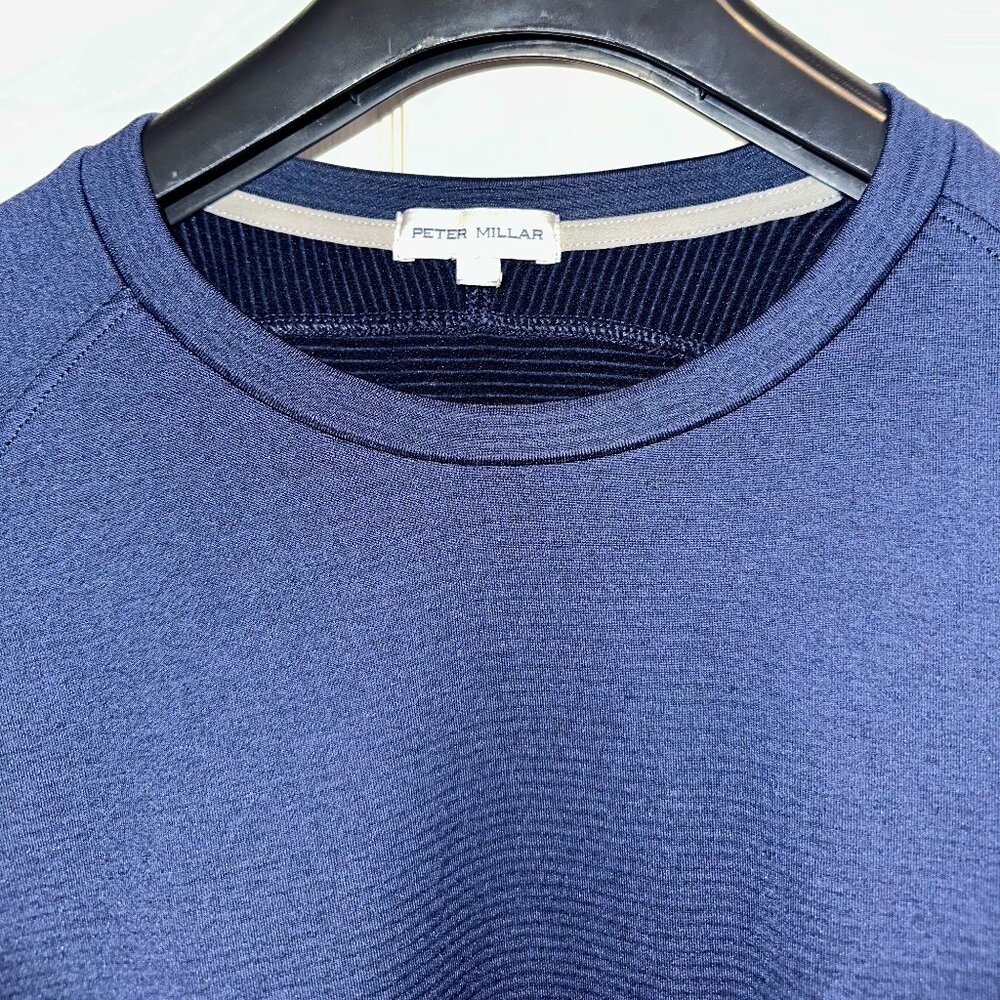 Peter Millar Beaumont Performance Crew Sweater – Men’s XL – Navy